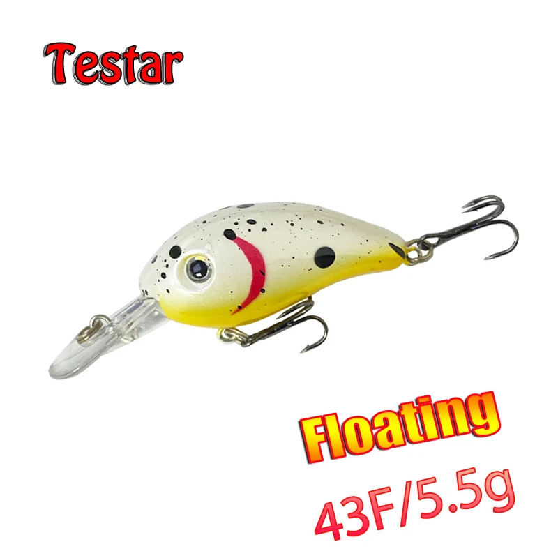 Рыболовная приманка Testar 43 мм 5 г Miin плавающая Crankbait искусственные воблеры гольян