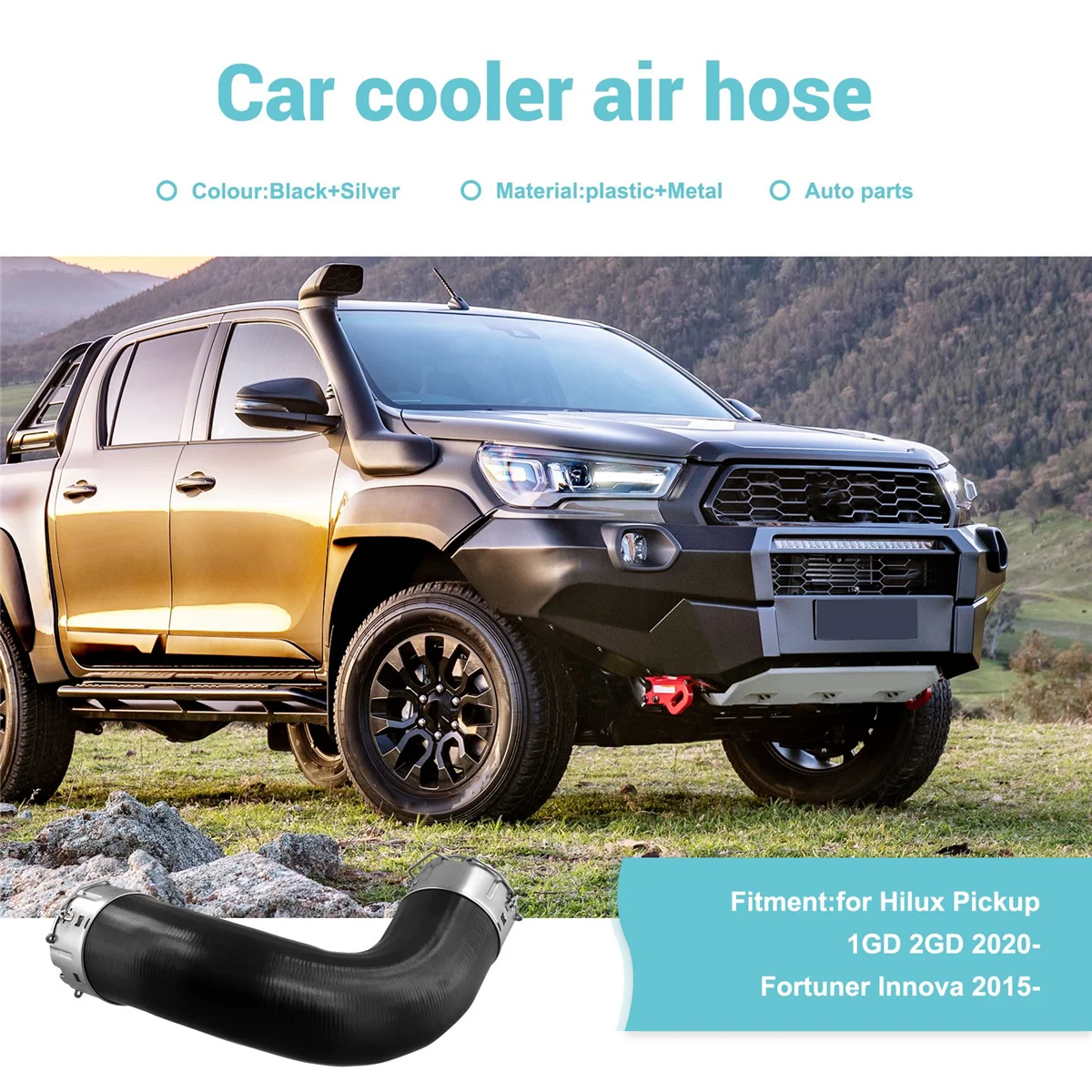 Воздушный шланг турбокомпрессора интеркулера 173020 E021 17302-0E021 для Toyota Hilux Pickup 1GD 2GD