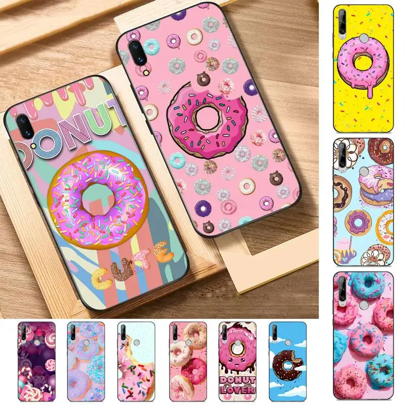 

Sweet Dessert Food Donut Phone Case for Huawei Y 6 9 7 5 8s prime 2019 2018 enjoy 7 plus