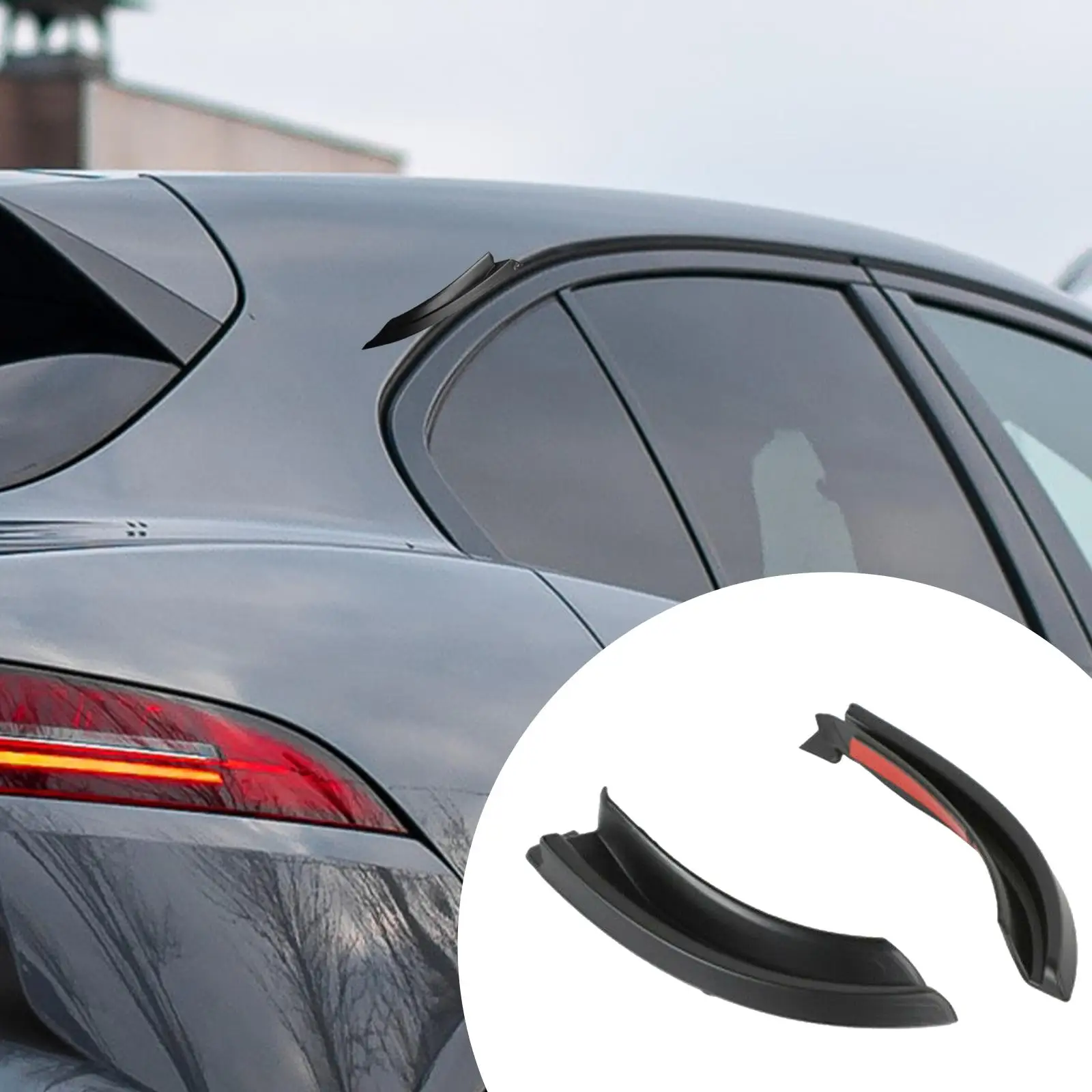 2 Packs Car Roof Water Rain Gutter Extension Fit for  Wrangler JL 2018-2020