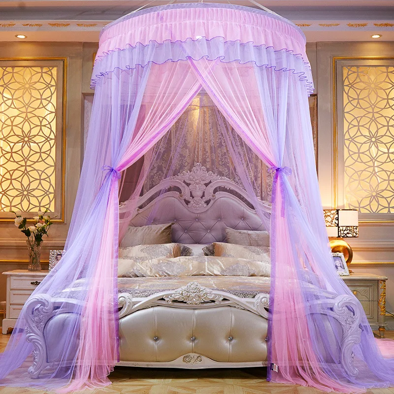 

Foldable Luxury Mosquito Net Large Hanging Dome Simplicity Top Bed Curtain Bedroom Camping Tent Travel Moustiquaire Bed Canopy
