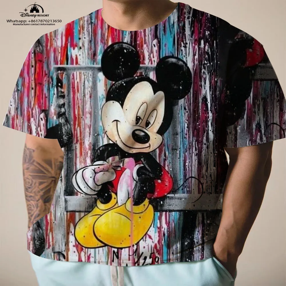 

Disney Street style and Lion King animated 3D printed men's shirts short sleeved Harajuku Y2K style 2023 new summer shirts