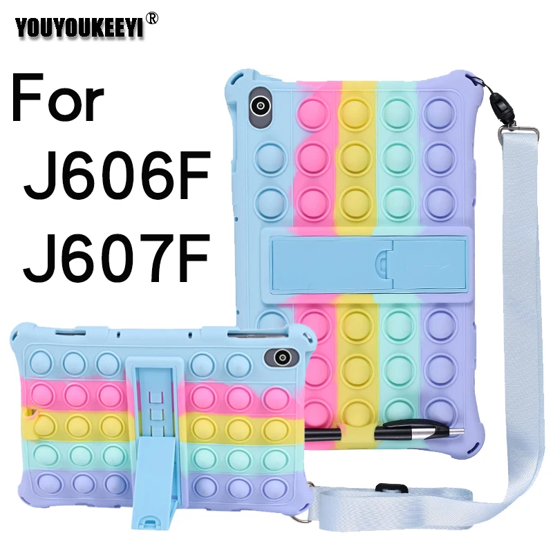 

Kids Safe Shockproof Silicone Cover For Lenovo P11 TB-J606F 11inch Tablet Pop Push It Bubble Sillicone Case For K11 J606N J607F