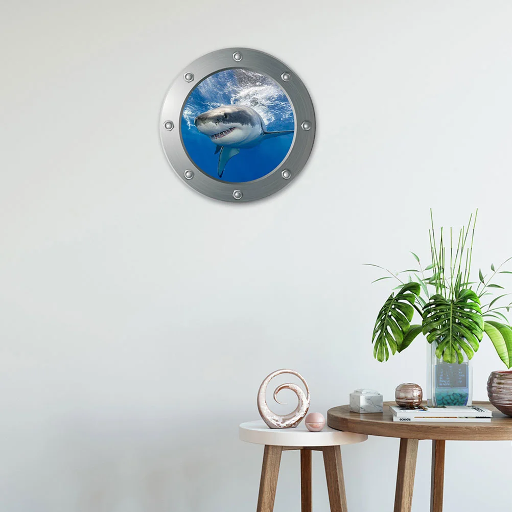 

3D Ocean World Wall Sticker World Wall Decal Wall Decoration Sticker Window View Wall Wallpaper for Room Living Room Bedroom