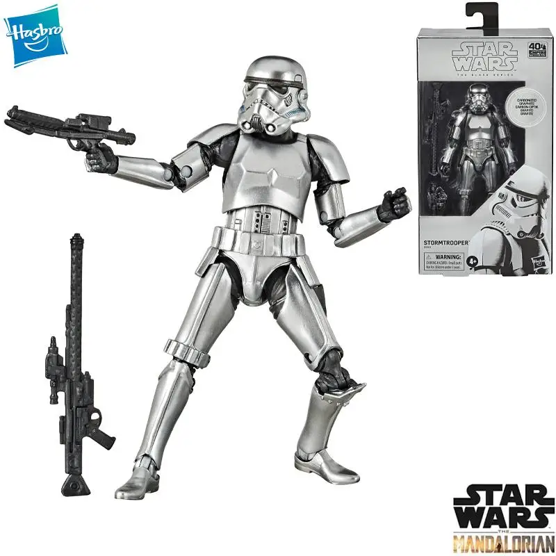 Hasbro Оригинальные Звездные войны Sw Bl Carbon 2Nd металлик игрушка Штурмовик 6 дюймов