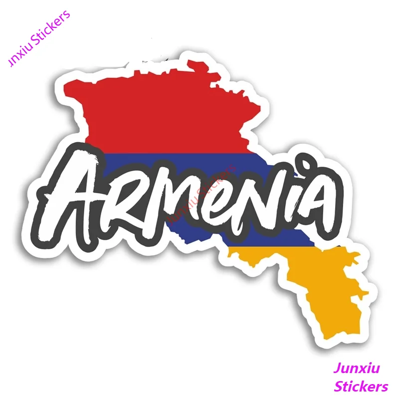 

Armenia Map Vinyl Car Stickers and Decals Flag Travel Sticker Laptop Luggage Waterproof Accessories Bumper Car Decal KK10*10cm