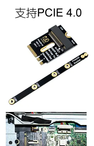 Адаптер M.2 A+E к NVME SSD Интерфейс M2 WIFI A/E Key к M Key PCIE 4.0 Riser Card с кронштейном для 2230 2242 2260 2280 NVME SSD