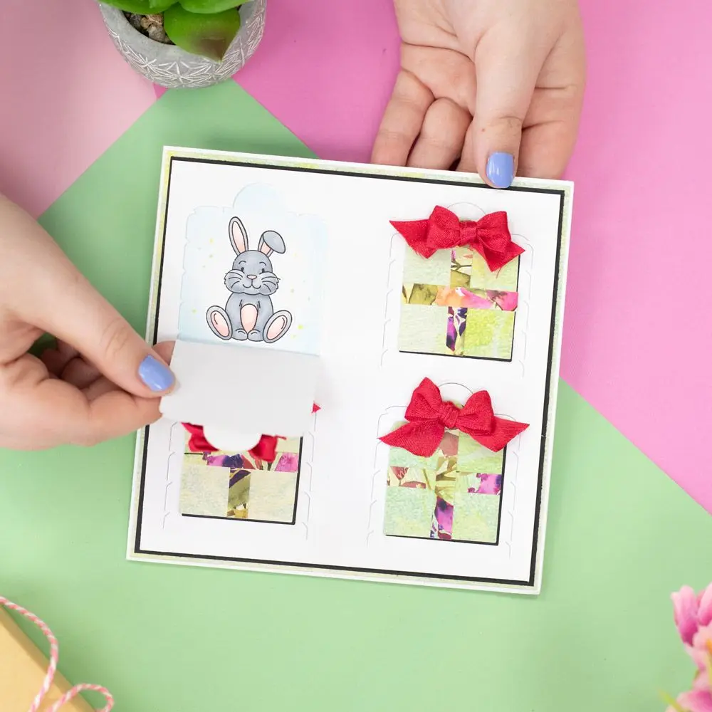 AliliArts 2022 металлические штампы квадратная дверь раскрытие сделай сам скрапбукинг