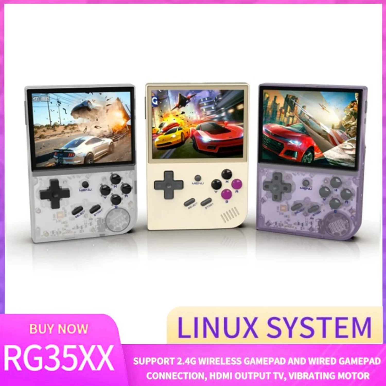 Portable RG35XX Retro Handheld Game Console Linux System 3.5-inch IPS 640*480 Screen Game Player Children's Boys Gifts Christmas