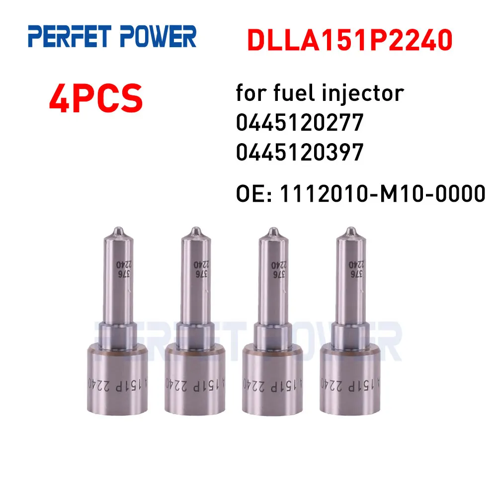 4 шт. DLLA151P2240 DLLA 151P 2240 Распылительная насадка для 0445120277 0445120397 Топливная форсунка