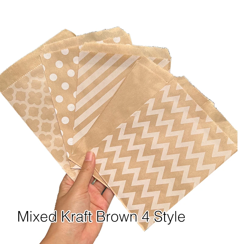 

Крафтовые подарочные пакеты 100 шт.