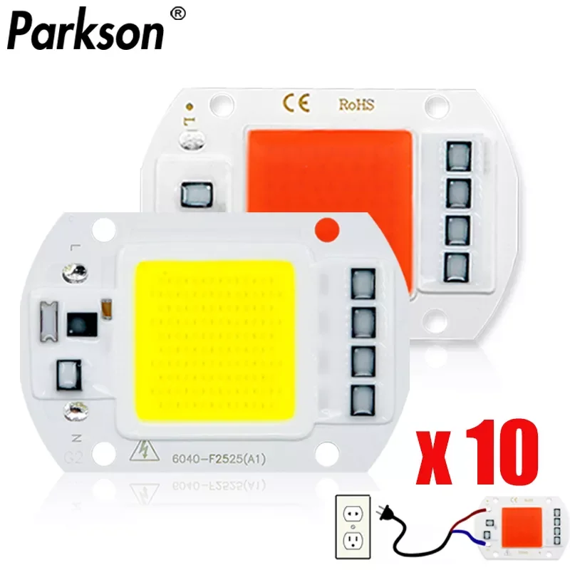 

10 шт./партия, светодиодные чипы 110 В 220 В