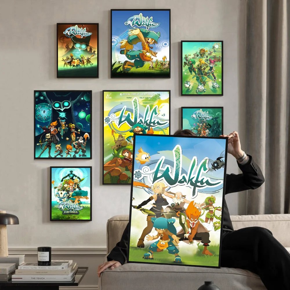 Высокое качество аниме W-Wakfu плакат наклейки ретро и ностальгический стиль
