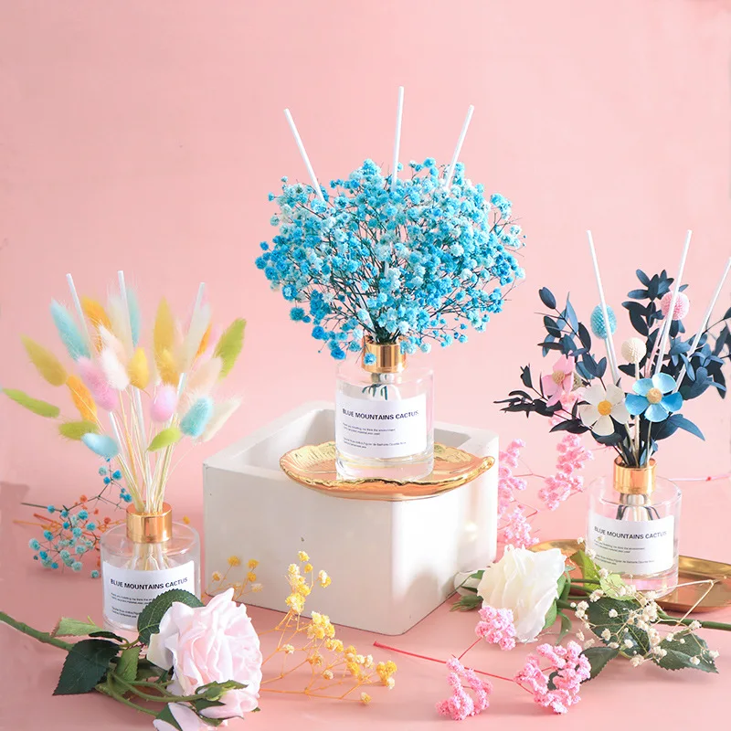 

Natural Dried Flowers Rabbit Tail Grass Gypsophil Bunch Wedding Decor Plants For Home Party Christmas Gifts For Valentines
