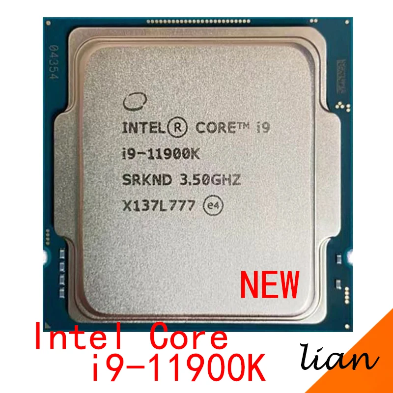 

Процессор Intel Core i9-11900K NEW i9 11900K 3,5 ГГц восемь ядер шестнадцать потоков процессор 16 Мб 125 Вт LGA 1200 новый, но без вентилятора