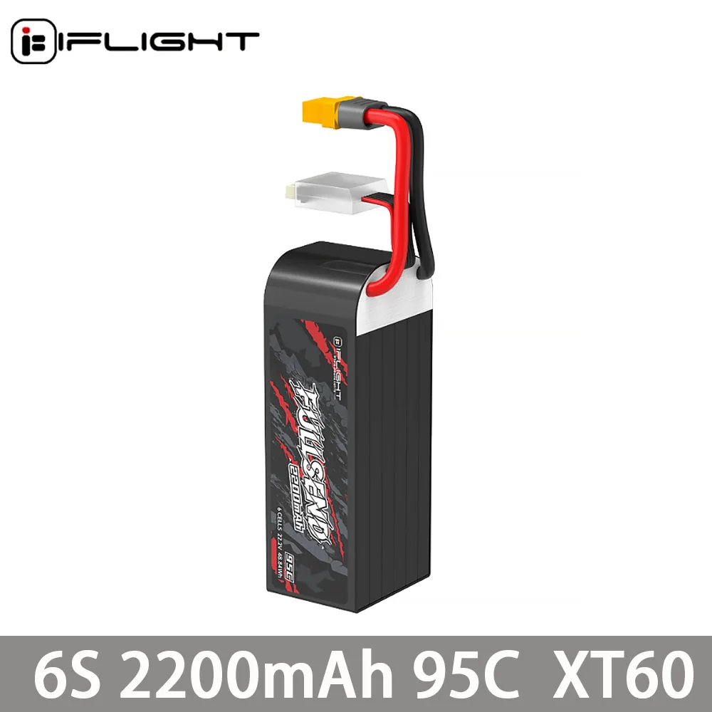 

IFlight fullsend 6s 2200 мАч 95c аккумулятор с разъемом xt60 для fpv