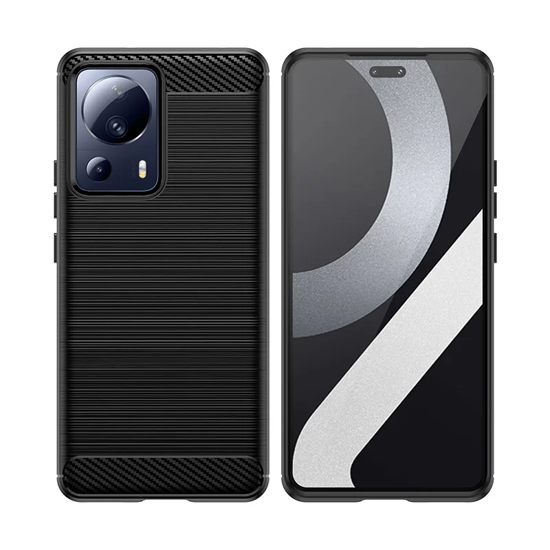 Carbon Fiber Case For Xiaomi 13 Lite Cover for Xiaomi 13 Lite Coque Shell Funda Soft Silicone Phone Case For Xiaomi 13 Lite