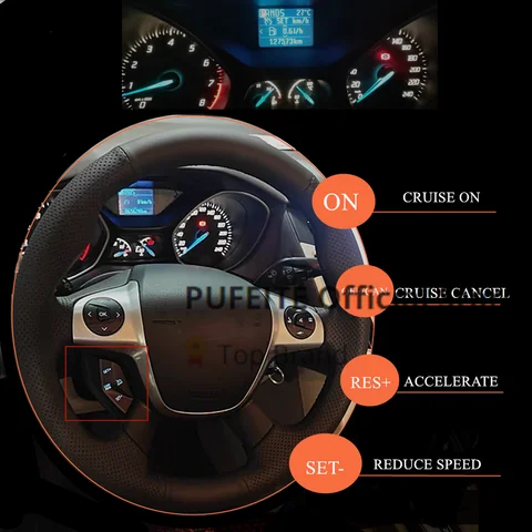 Переключатель круиз-контроля для Ford Focus 3 2012-2014 Kuga 2012-2015, Многофункциональная кнопка рулевого колеса, комплект автомобильных аксессуаров