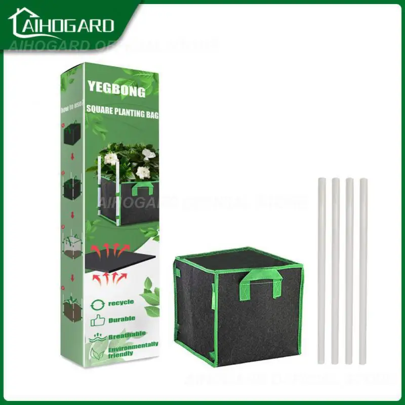 

Square Grow Bag 5 Gallon Planting Bag Fabric Pots With Handle Reusable Planting Cube Plants For Indoor And Outdoor Garden 2021