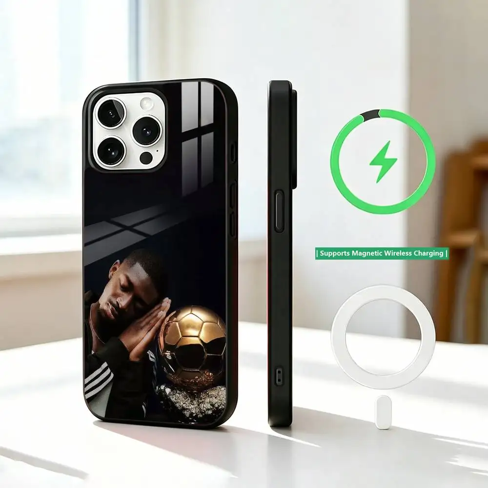 Фото Чехол для телефона Football for Dembele для iPhone 17, 16, 15, 14, 13, 12, 11 Plus, Pro с поддержкой магнитной беспроводной зарядки №2