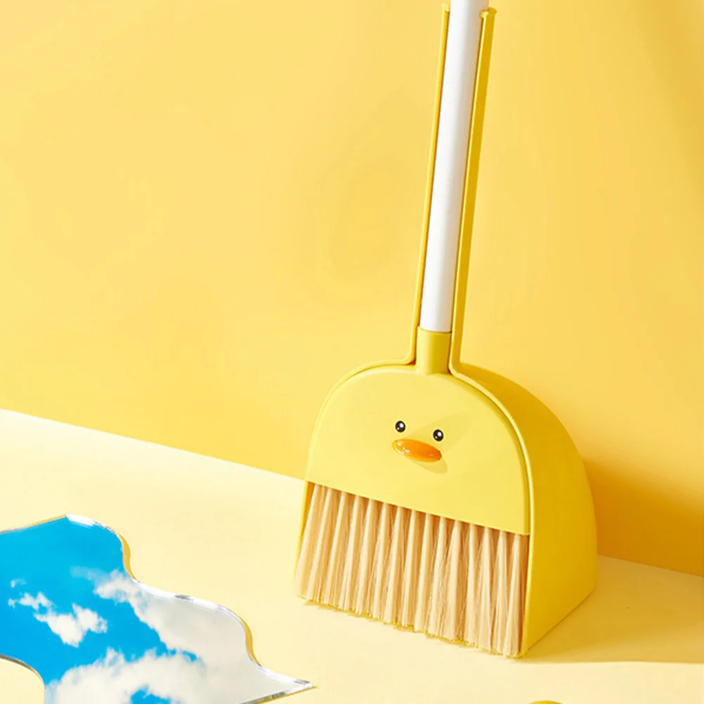 

Cartoon Small Broom Pretend Play Cleaning Tool Kids Plastic Broom Children Broom Cleaning for Housekeeping Play Birthday Gifts