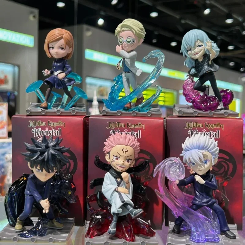 Фото Jujutsu Kaisen Blind Box Satoru Gojon Itadori Yuji Action Doll Cute Fushiguro Megumi Kugisaki Nobara Doll Anime Figure Toys Gift №1