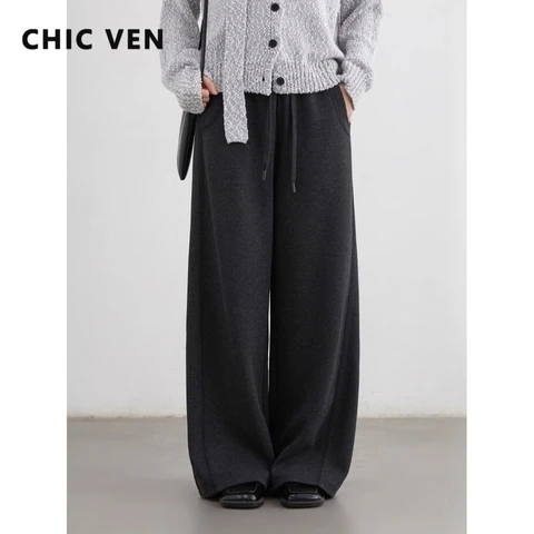 CHIC VEN женские брюки серые из полиэстера