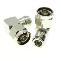 1x n to n cable coax connector socket brooches n male jack to n female plug 90 degree right angle nickel plated brass rf adapter