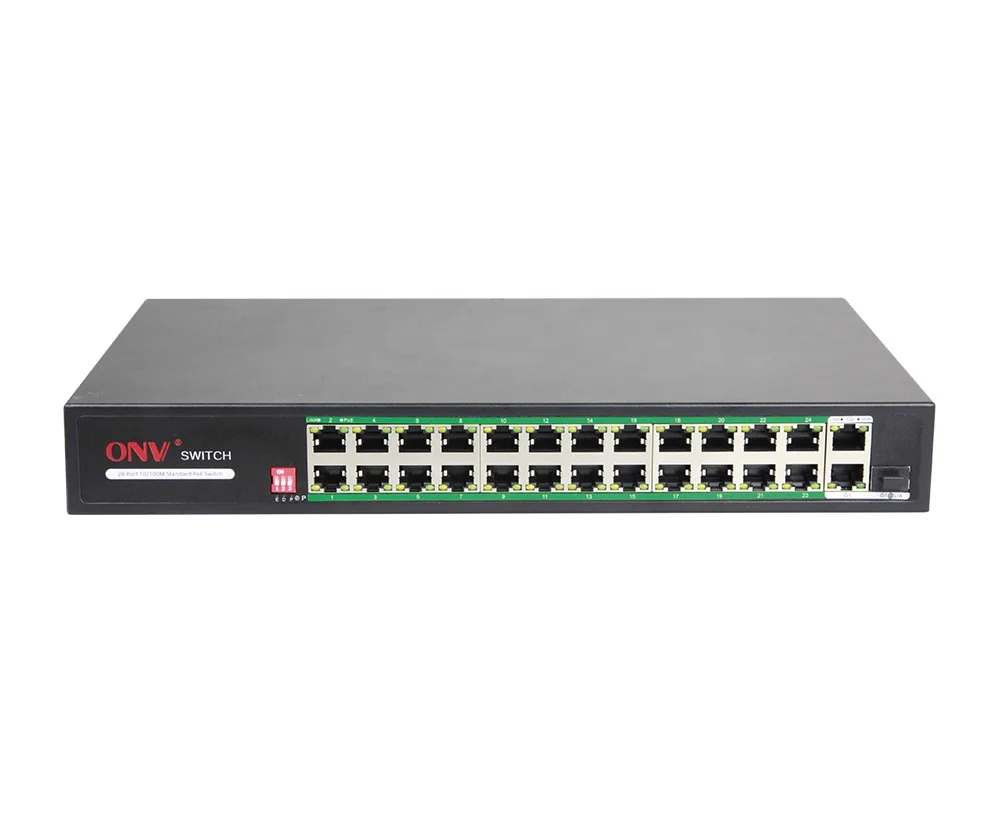 

OEM 26-Port Gigabit Uplink AI PoE Switch IP cameras
