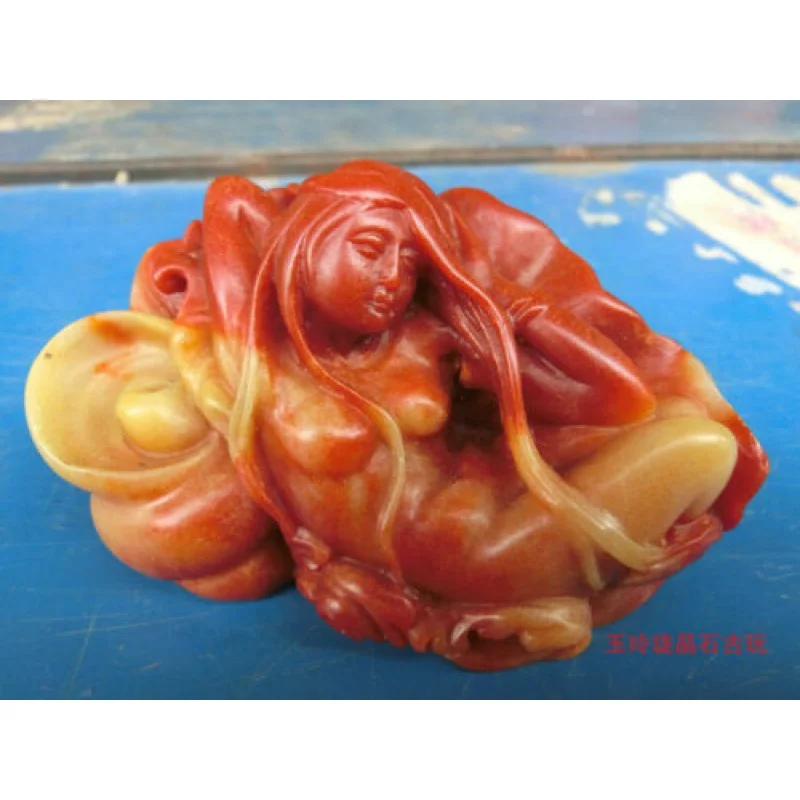 

China Shoushan Stone Hand Carved Stone Carving, Shaoshan Stone Beauty