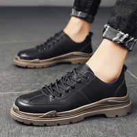 high quality breathable mens designer shoes leisure male outdoor martin shoes for men casual shoes working shoes leather shoes