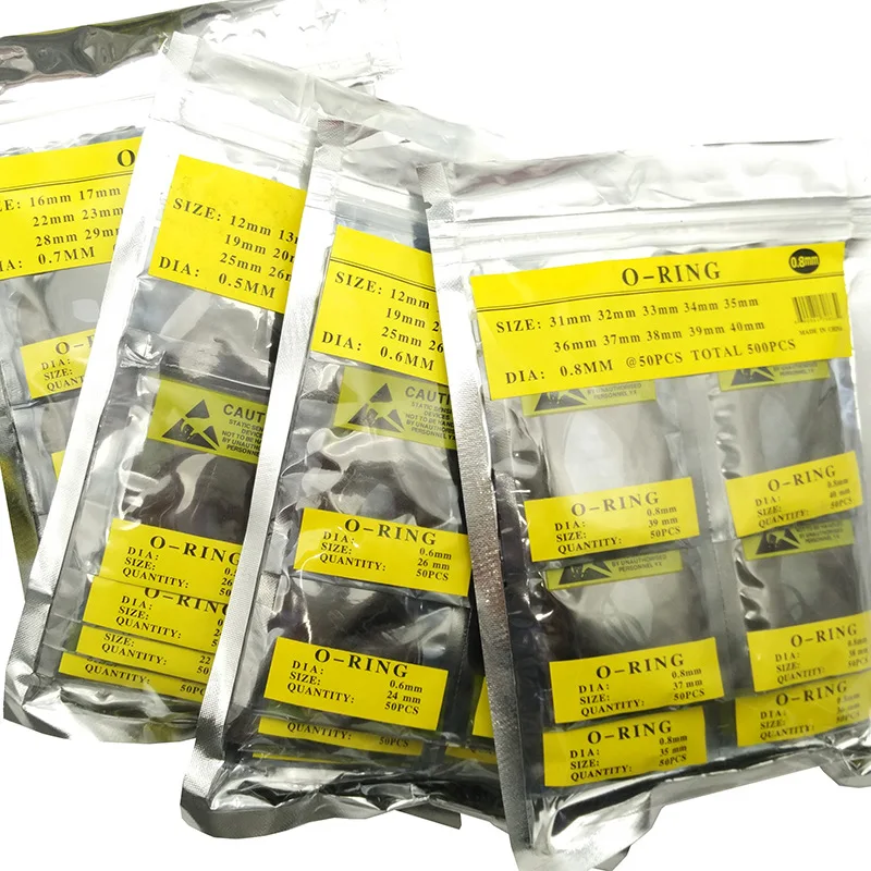 950/500Pcs 0.5/ 0.6/0.7mm/0.8mm/0.9mm Rubber Watch O Ring Waterproof Watch Gaskets Sealing Washer Watchmaker Watch Repair Tool