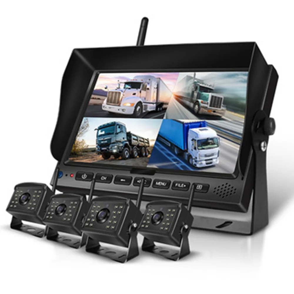 

AHD Wireless 7 inch Car Monitor DVR Display Vehicle Auto Screen Rear View Truck Monitors Reverse Backup Recorder Wifi Camera