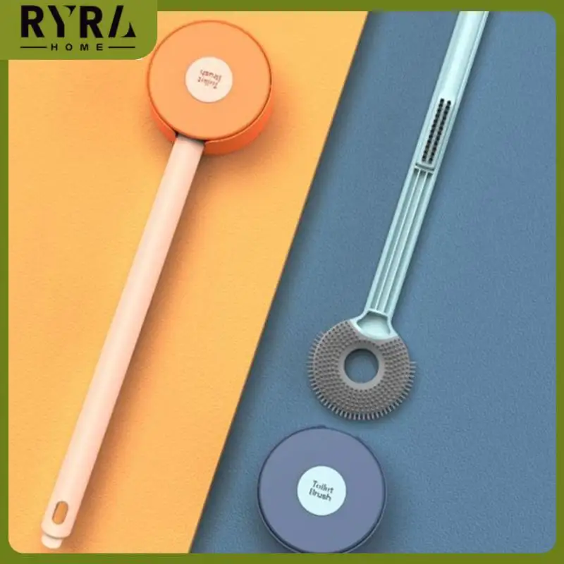 

No Odors Long Handled Brush Soft Tpr Brush Head Hanging And Fresher Bathroom Air Toilet Brush Deep Cleaning Cleaning Brush