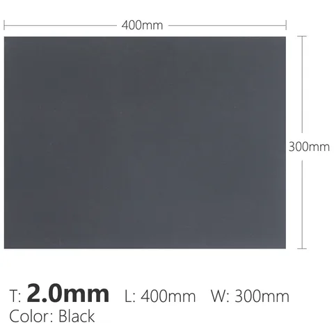 Пластиковая пластина для оболочки и кобуры Kydex Thermoform, толщина 2,0 мм, 30x40 см