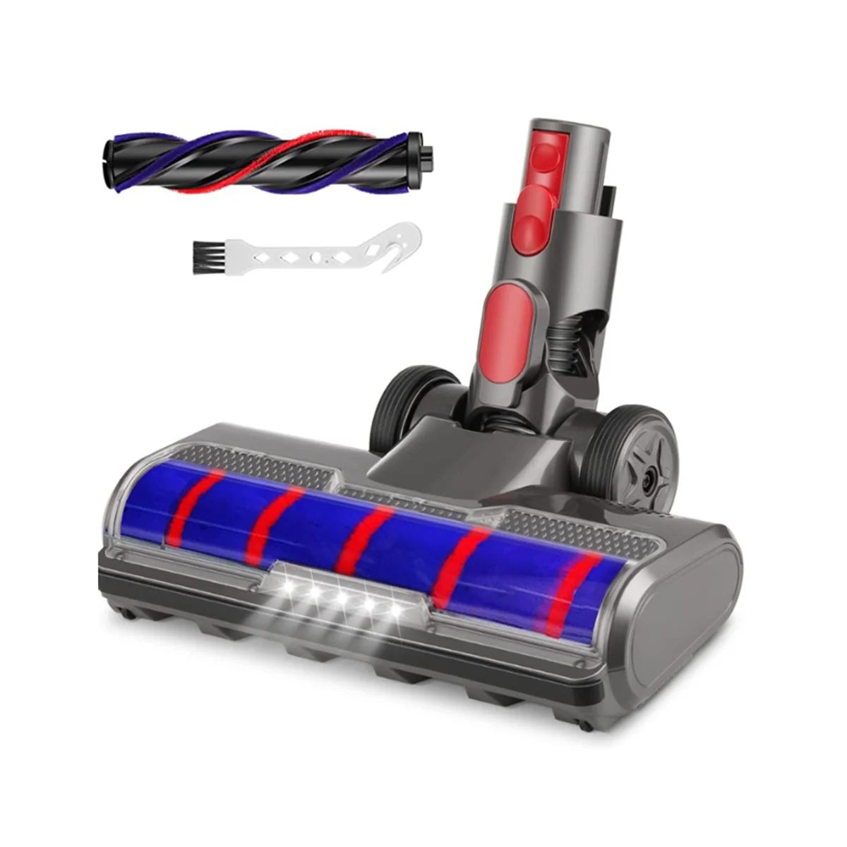 

Fluffy Floor Head Soft Roller Brush for Dyson V7 V8 V10 V11 V15 Vacuum Cleaners Parts Rotatable