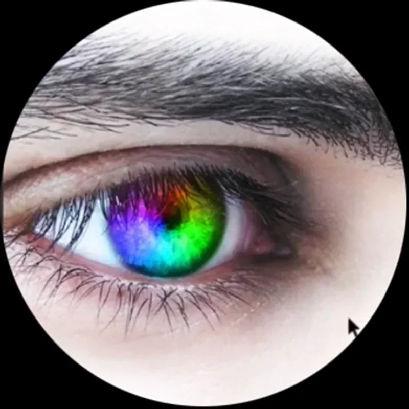 FLTMRH men and women red green colored yellow blue glass eyes cabochon round 6MM-30MM EyeToys DIY jewelry accessories pupil