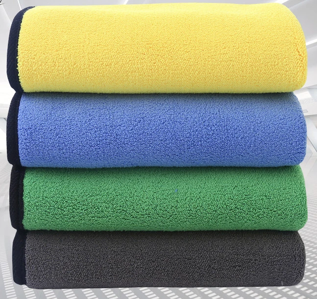 

5Pc Coral Fleece Car Washing Cloth Car Wash Towel Two-Color Towel for Wiping Cars Thickened Absorbent Double-Sided Car Towel