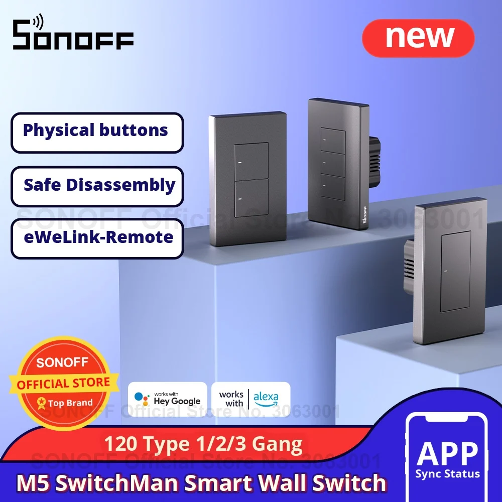 Умный настенный переключатель SONOFF M5 SwitchMan