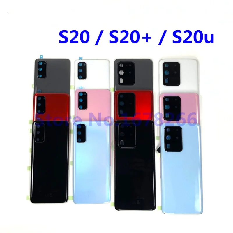 

Заднее стекло для Samsung Galaxy S20 G980 S20 + Plus G985 S20 Ultra G988 S20U, задняя панель, стеклянная крышка, задняя крышка корпуса