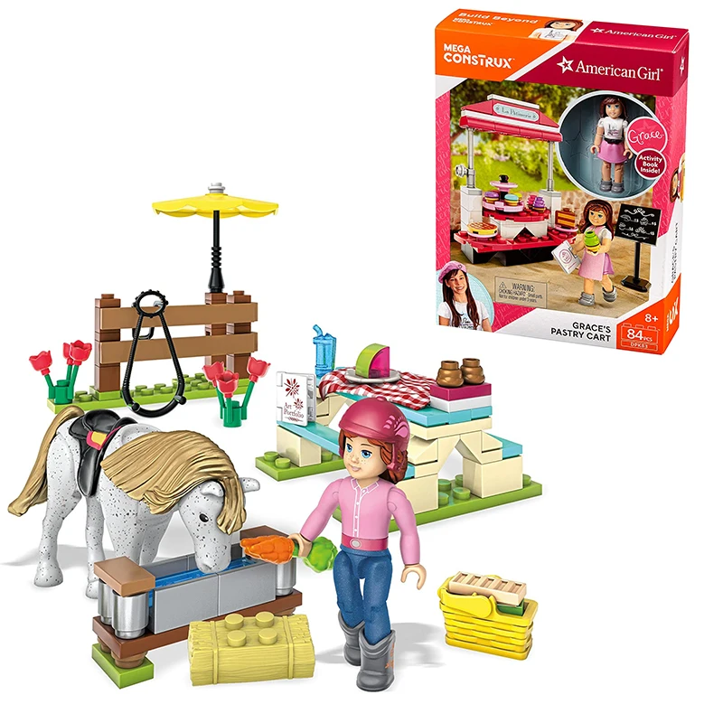 

Мега блокс американская Кондитерская корзина для девочек мелкие частицы собранные строительные блоки фигурка героя мультфильм мини кукла ...