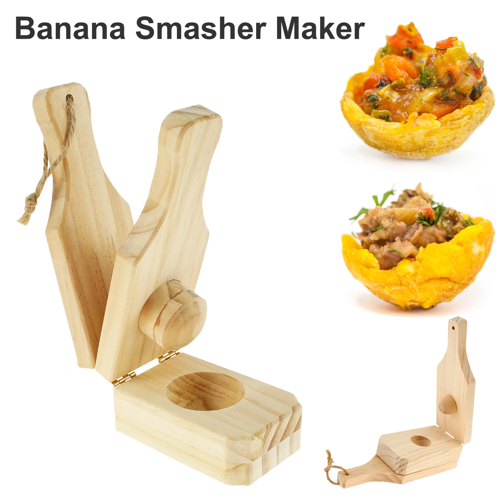Мини-ломтерезка Для Бананов Деревянная Форма С Ручкой Кухонные Гаджеты