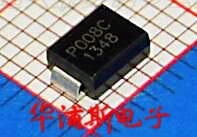 

10 шт. 100% оригинальный новый SMD P0080SC Шелковый экран P008C полупроводниковая разрядная трубка защита от молний диод SMB 20