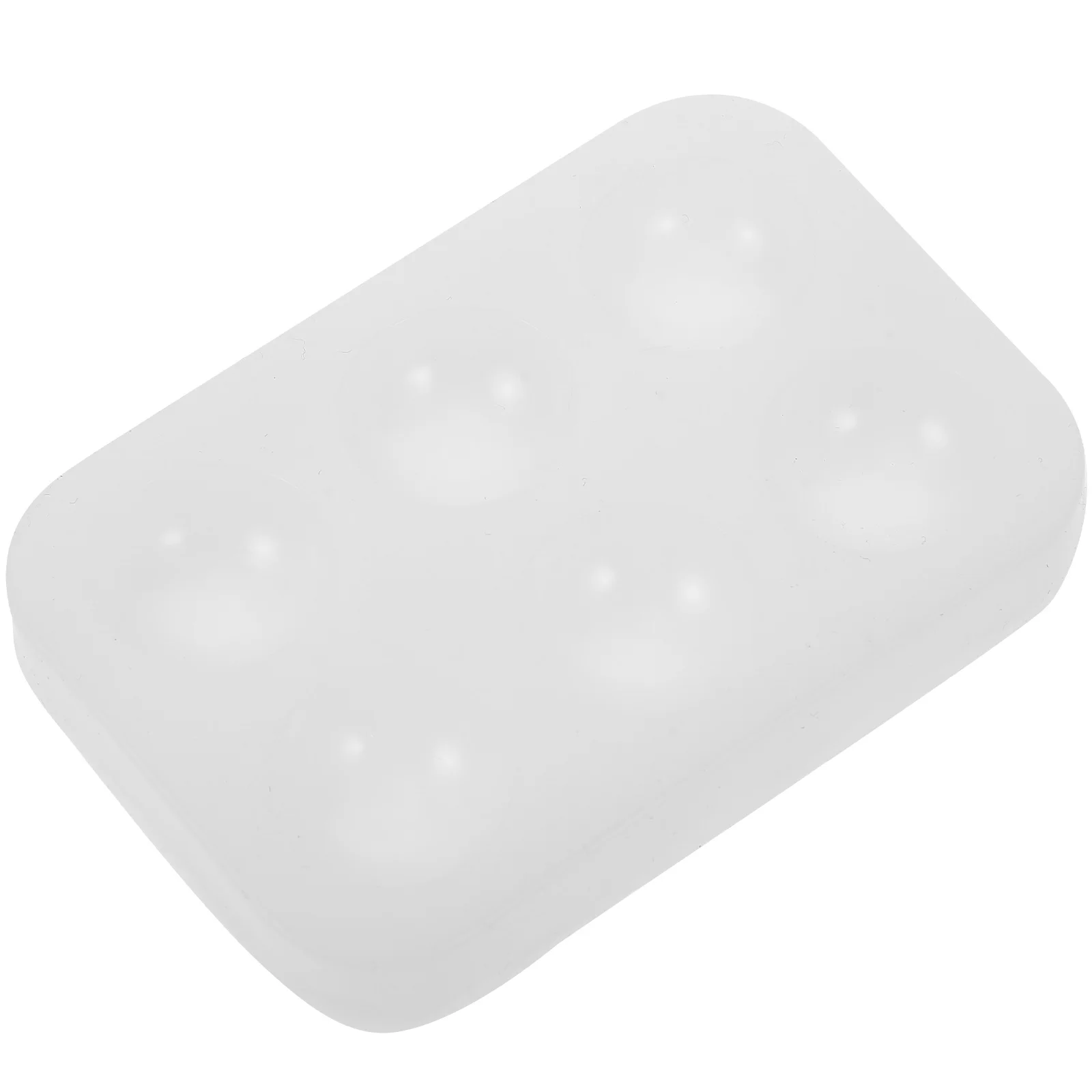 Прямоугольная акварельная палитра силиконовая пластина с шестью отверстиями