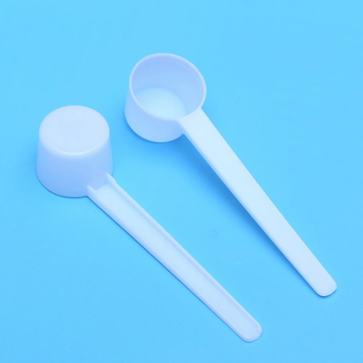 

Measuring Spoon Scoop Plastic Coffee Spoons Tablespoon Scoops Measure Kitchen Handle Tea Baking Reusable Condiment Cups Teaspoon