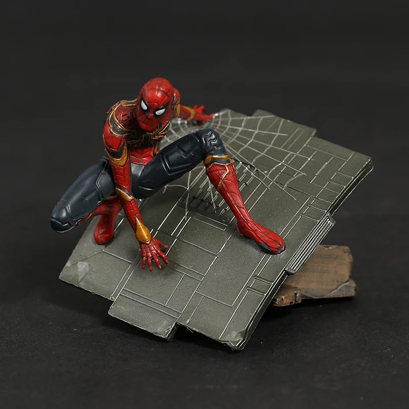 8-14 см Мстители Капитан Америка Человек-паук Железный человек Марк МК 50