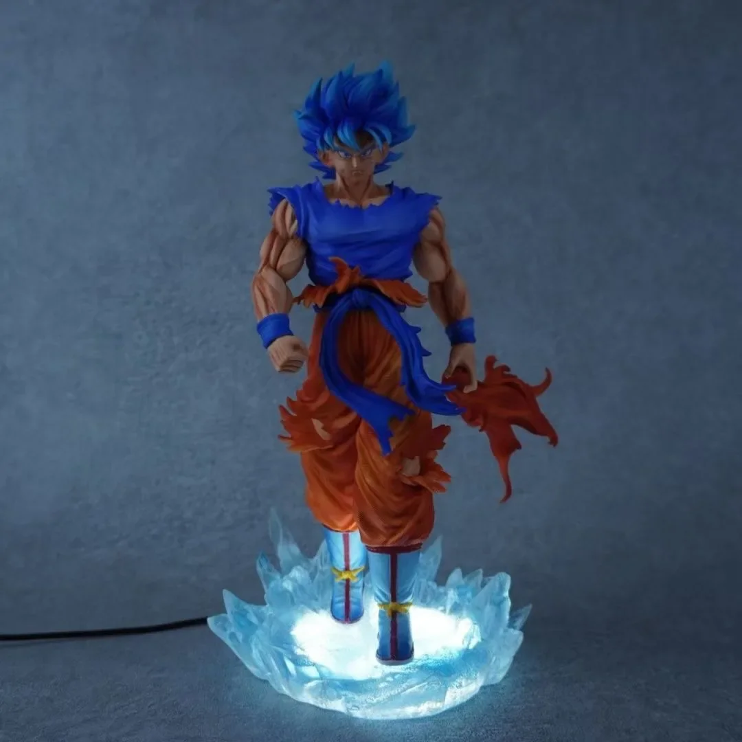 Фото Dragon Ball Z Son Goku ‌ Фигурка Замена головы Led Base Super Saiyan Goku Фигурки Gk Статуя Коллекция Модель Игрушки Подарки №3