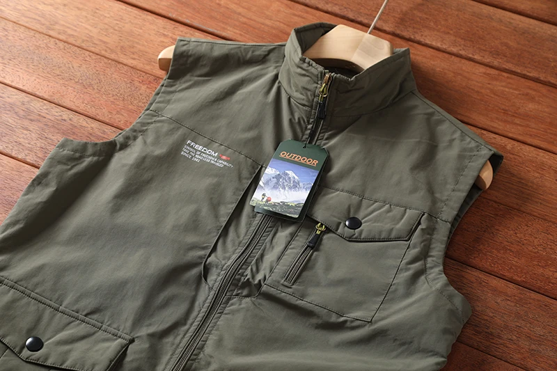 Мужской жилет повседневная фотография рыбалка толстый среднего и пожилого