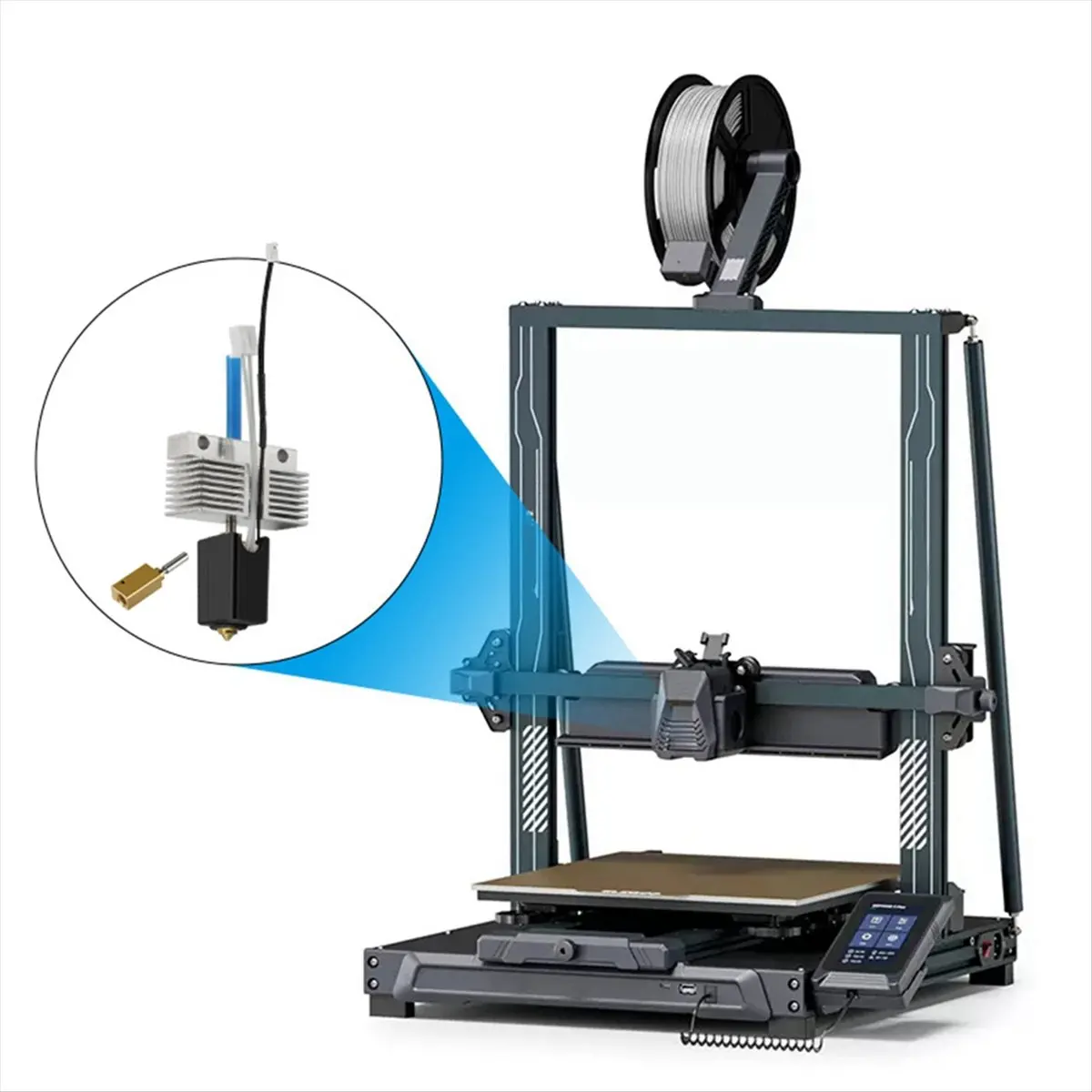 Фото (MEOF) Комплект из 2 металлических хотэндов для 3D-принтеров Neptune 4 MAX/4 PLUS, аксессуары для 3D-принтеров, комплект латунных хотэндов №5