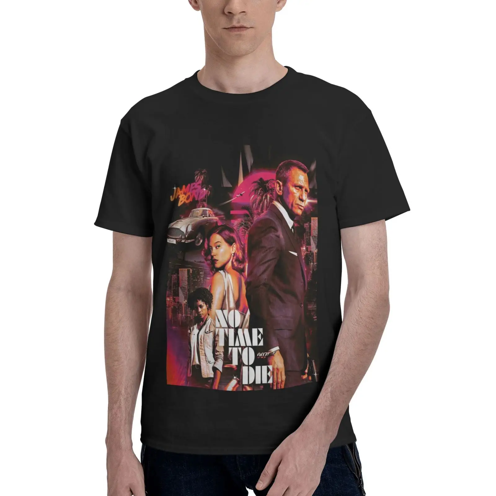 

Футболка мужская оверсайз с рисунком «No Time To Die James Bond», 5352